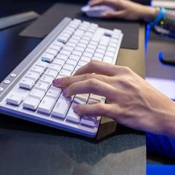 Clavier et souris sans fil, blancs, gaming, Waxul Dakar