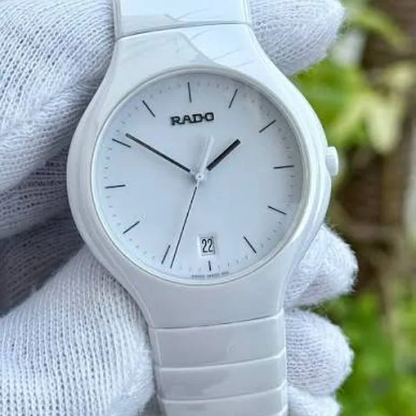 Montre céramique blanche classique, montres, Waxul Dakar