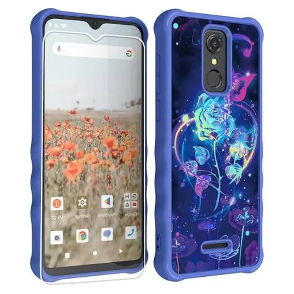 Coque fleur néon + verre trempé, coques, Waxul Dakar